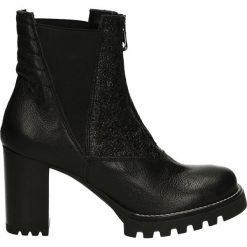 Botki - 74707 NERO. Czarne botki damskie skórzane Venezia. Za 319,00 zł.