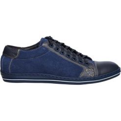 Sneakersy BUNN000004. Niebieskie sneakersy męskie Giacomo Conti, bez zapięcia. Za 449,00 zł.
