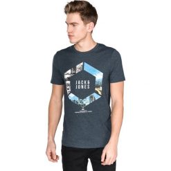 Jack & Jones Autumn Feeling Koszulka Niebieski. Niebieskie podkoszulki męskie Jack & Jones, xl, z haftami, z bawełny, z krótkim rękawem. Za 66,95 zł.