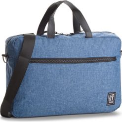 Torba na laptopa THE PACK SOCIETY - 999CMM732.27 Niebieski. Niebieskie torby męskie skórzane The Pack Society, bez wzorów, ze skóry ekologicznej. W wyprzedaży za 179,00 zł.