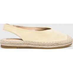 Answear - Espadryle Super Mode. Brązowe espadryle damskie ANSWEAR, bez wzorów, z gumy, bez obcasa, na obcasie. W wyprzedaży za 69,90 zł.