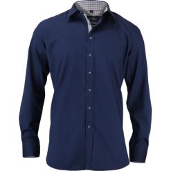 Taliowana Koszula Męska, 100% BAWEŁNA - Slim-Fit, Długi Rękaw, Kobaltowa KSDWCHIAO15M3A01. Niebieskie koszule męskie Chiao, m, z bawełny, eleganckie. W wyprzedaży za 79,00 zł.