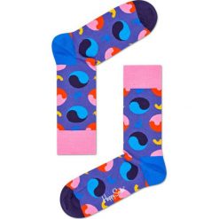 Happy Socks - Skarpety Yin Yang. Niebieskie skarpetki męskie marki Happy Socks, z bawełny. W wyprzedaży za 27,90 zł.
