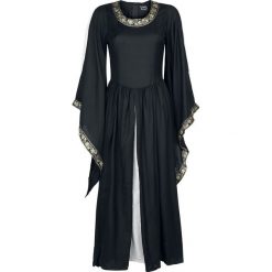 Leonardo Carbone Edles Kleid mit Bordüre Sukienka czarny/biały. Czarne sukienki damskie na komunię marki Leonardo Carbone, s, z dekoltem na plecach. Za 164,90 zł.