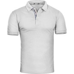 Koszulka polo męska slim szara Recea. Szare koszulki męskie Recea, xl, bez wzorów, z bawełny, bez rękawów. Za 19,95 zł.
