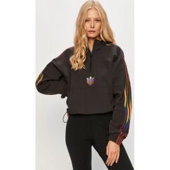 Adidas Originals - Kurtka. Czarne kurtki damskie adidas Originals, bez wzorów, z tkaniny, krótkie. Za 249,90 zł.