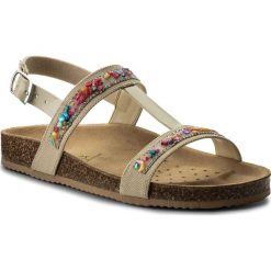 Sandały GEOX - J N.S.Aloha G.B J821CB 01002 C5000 D Beige. Brązowe sandały dziewczęce marki Geox, z materiału. Za 289,00 zł.