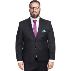Marynarka LEONARDO GGCS900057. Niebieskie marynarki męskie Giacomo Conti, m, bez wzorów, z poliesteru, eleganckie. Za 599,00 zł.
