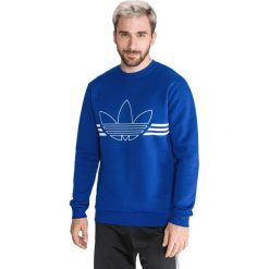 Adidas Originals Outline Bluza Niebieski. Niebieskie bluzy męskie adidas Originals, s, z nadrukiem, z bawełny, bez kołnierzyka, bez rękawów, bez kaptura. Za 240,95 zł.