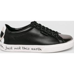 Karl Lagerfeld - Buty. Czarne buty sportowe damskie KARL LAGERFELD, bez wzorów, ze skóry, sportowe. Za 799,90 zł.