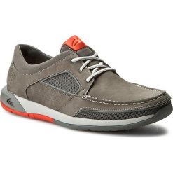 Półbuty CLARKS - Ormand Sail 261252807 Dark Grey Nubuck. Szare półbuty skórzane męskie marki Clarks, na co dzień. Za 549,00 zł.