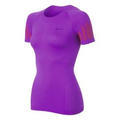 Odlo Koszulka damska s/s crew neck Evolution Cool Trend fioletowa r. S. Fioletowe bluzki sportowe damskie marki Odlo, s. Za 169,95 zł.