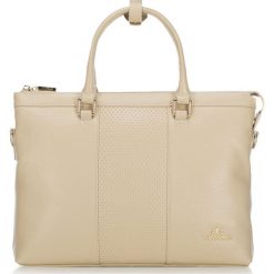 Torebka damska. Czerwone torby na laptopa Wittchen, w paski, ze skóry, eleganckie. W wyprzedaży za 399,90 zł.