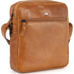Skórzana listonoszka unisex Daag Albedo 5 koniakowa - Koniakowy. Szare torby męskie skórzane daag, bez wzorów, ze skóry. Za 299,99 zł.