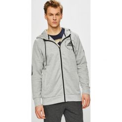 Adidas Performance - Bluza. Szare bluzy męskie adidas Performance, xl, z nadrukiem, z poliesteru, z kapturem, bez rękawów, z kapturem. W wyprzedaży za 199,90 zł.