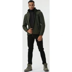 Ciemnozielona Kurtka Impossible. Zielone marynarki męskie Born2be, xl, bez wzorów, krótkie. Za 149,99 zł.