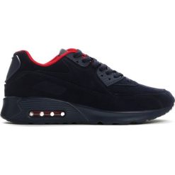 Buty sportowe męskie: Granatowo-Czerwone Buty Sportowe Run Your Mouth