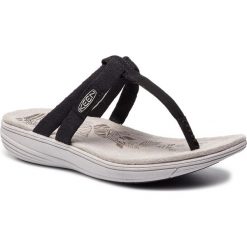 Japonki KEEN - Damaya Flip 1020893 Black/Vapor Blue. Czarne klapki damskie Keen, bez wzorów, z tworzywa sztucznego, bez obcasa. W wyprzedaży za 199,00 zł.