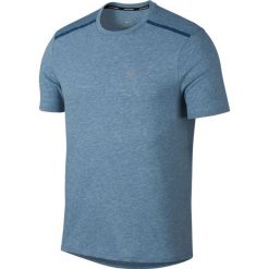Koszulka Nike Breathe Tailwind Rise 365 Top SS M Niebieska. Niebieskie koszulki męskie Nike, m, bez wzorów, z materiału, bez kołnierzyka, z krótkim rękawem, krótkie, do biegania, dri-fit (nike). Za 79,99 zł.