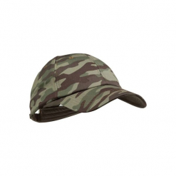 Czapka z daszkiem myśliwska Steppe 100 camo. Brązowe czapki z daszkiem damskie SOLOGNAC. Za 19,99 zł.