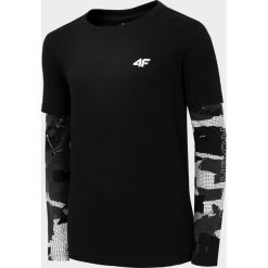 Longsleeve chłopięcy (122-164). T-shirty chłopięce bez wzorów, z bawełny, z długim rękawem. W wyprzedaży za 39,99 zł.