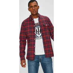 Tommy Jeans - Koszula. Brązowe koszule męskie jeansowe Tommy Jeans, l, w kratkę, button down, z długim rękawem. Za 359,90 zł.