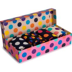 Zestaw 4 par wysokich skarpet unisex HAPPY SOCKS - XBDO09-0100 Kolorowy. Różowe skarpetki damskie marki Happy Socks, bez wzorów, z elastanu. Za 139,90 zł.