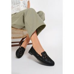 Czarne Balerinki Murieris. Czarne baleriny damskie Renee, bez wzorów, bez obcasa. W wyprzedaży za 39,99 zł.