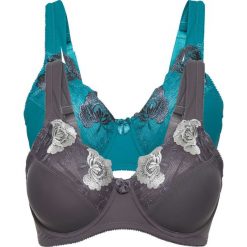 Biustonosz "minimizer" (2 szt.) bonprix kobaltowy + szary. Niebieskie biustonosze bonprix, bez wzorów. Za 99,98 zł.