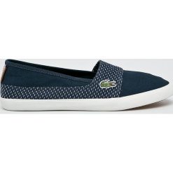 Lacoste - Tenisówki Marice. Niebieskie tenisówki damskie marki Lacoste, z gumy. W wyprzedaży za 269,90 zł.