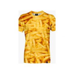 Fries Paradise men's t-shirt. Pomarańczowe t-shirty męskie marki Mars from venus, s, bez wzorów, bez kołnierzyka. Za 101,40 zł.
