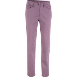 Dżinsy "Superstretch" STRAIGHT bonprix matowy lawendowy. Fioletowe jeansy damskie marki bonprix. Za 99,99 zł.