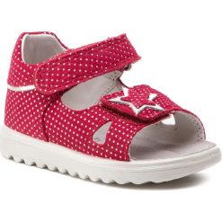 Sandały SUPERFIT - 4-09016-50 M Rot. Czerwone sandały dziewczęce Superfit, ze skóry, bez zapięcia. W wyprzedaży za 179,00 zł.