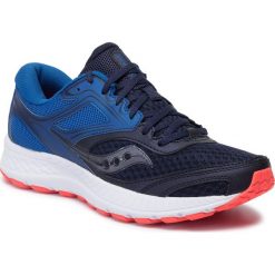 Buty SAUCONY - Cohesion 12 S20471-11 Blu/Nvy. Niebieskie buty sportowe męskie Saucony, ze skóry ekologicznej, bez zapięcia, do biegania. W wyprzedaży za 189,00 zł.