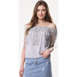 Szara Bluzka Started. Szare bluzki damskie Born2be, xl, z koronki. Za 39,99 zł.