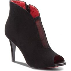 Buty zimowe damskie: Botki R.POLAŃSKI – 0930 Czarny Zamsz