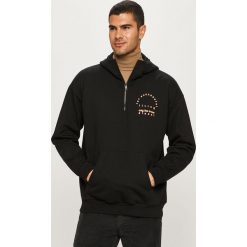Diesel - Bluza. Czarne bluzy męskie Diesel, s, z nadrukiem, z elastanu, z kapturem, z krótkim rękawem, krótkie, z kapturem. Za 789,90 zł.
