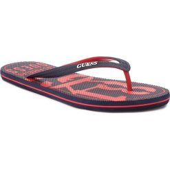 Japonki GUESS - F82Z01 BB00D TOPK. Niebieskie sandały męskie Guess, z tworzywa sztucznego, bez zapięcia. W wyprzedaży za 119,00 zł.