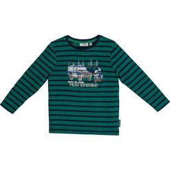 Koszulka "Patrol" w kolorze zielono-czarnym. Zielone t-shirty chłopięce Salt and Pepper, w paski, z bawełny, bez rękawów. W wyprzedaży za 37,95 zł.