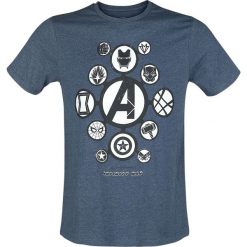 T-shirty męskie: Avengers Infinity War – Logos T-Shirt odcienie niebieskiego