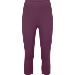 Legginsy rybaczki z wygodnym paskiem bonprix czarny bez. Fioletowe spodnie damskie bonprix, bez wzorów. Za 42,99 zł.