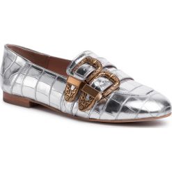 Lordsy TWINSET - Mocassino 201TCP050 Cocco Titan 04674. Szare półbuty damskie Twinset, ze skóry, bez obcasa, na obcasie. W wyprzedaży za 659,00 zł.