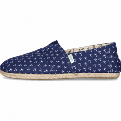 PAEZ espadryle damskie Classic Print Anchors 39 ciemnoniebieski. Niebieskie espadryle damskie Paez, z nadrukiem, bez obcasa. Za 239,00 zł.