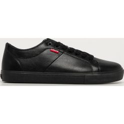 Levi's - Buty. Czarne sneakersy męskie Levi's®, z okrągłym noskiem, na sznurówki. Za 259,90 zł.