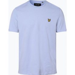 Lyle & Scott - T-shirt męski, niebieski. Niebieskie t-shirty męskie Lyle & Scott, m, z aplikacjami, z bawełny, bez kołnierzyka. Za 129,95 zł.