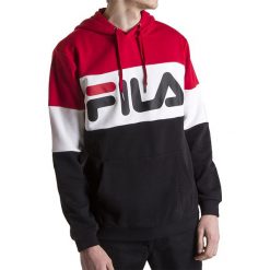 FILA MEN NIGHT BLOCKED HOODY > 688051-A089. Bluzy męskie Fila, xl, bez wzorów, z bawełny, street, z kapturem, bez rękawów, bez kaptura. Za 319,99 zł.