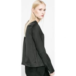 G-Star Raw - Bluzka. Czarne bluzki damskie G-Star RAW, na co dzień, s, bez wzorów, z poliesteru, retro, bez kołnierzyka, z długim rękawem. W wyprzedaży za 139,90 zł.