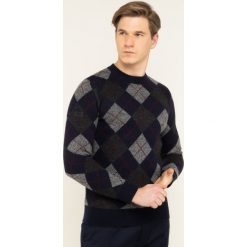 Sweter Superdry Academy Argyle Crew M6100030A. Niebieskie swetry męskie Superdry, xxl, bez wzorów, z wełny, klasyczne, z klasycznym kołnierzykiem, bez kaptura. W wyprzedaży za 229,00 zł.