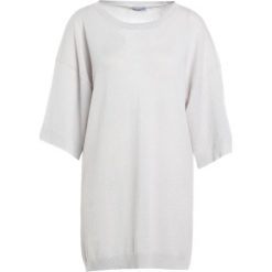 Swetry klasyczne damskie: Johnstons Cashmere GAUZY ROUND NECK TUNIC Sweter snow melt