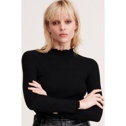 Sweter z golfem - Czarny. Czarne swetry damskie Reserved, xl, bez wzorów, bez rękawów, bez kaptura. Za 69,99 zł.